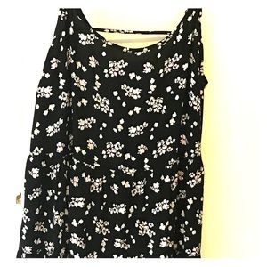 Garage floral above the knee dress